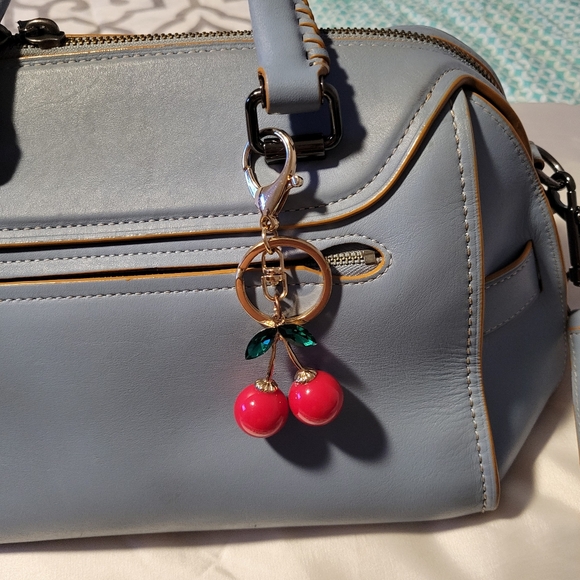 Red Cherry Keychain Bag Charm - Picture 6 of 6